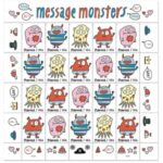 2021 Message Monsters Forever First Class Postage Stamps