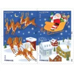 2012 Santa and Sleigh Forever First Class Postage Stamps