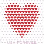 2020 Made of Hearts Forever First Class Postage Stamps