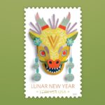 2024 Year of the Dragon Forever First Class Postage Stamps
