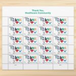 2024 Thank You, Healthcare Forever First Class Postage Stamps
